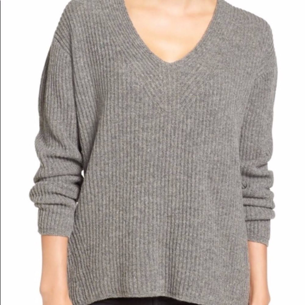 Madewell wool v neck sweater